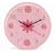 Pintoy Wooden Wall Clock (Pink)