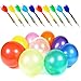 LovesTown Carnival Games Darts Balloons, 500PCS Circus Decorations Christmas Balloons Water Balloons with 10PCS Darts for Carnival Party Supplies