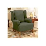 Sure Fit Stretch Honeycomb Wing Chair Slipcover