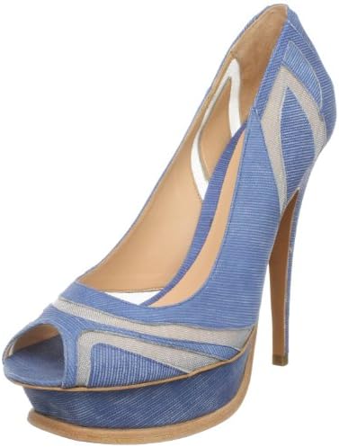 Luiza Barcelos Women's Qa003 Pump,Denim Azul,7 M US