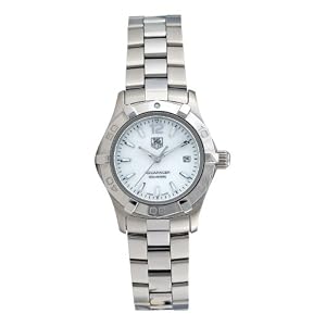 TAG Heuer Women's WAF1414.BA0823 Aquaracer Stainless Steel Mother-of-Pearl Dial Watch $920