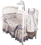 Product details for 4 Piece Crib Bedding Set (Etoile Blue)