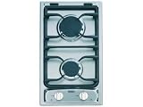 Delonghi DEGCT212FB 12 Gas Cooktop with 2 Sealed Burners, Electronic Ignition & Cast-Iron Grates: Bisque