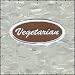 Novelty Patch - Vegetarian Name Tag Logo