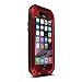 Love Mei LM002 Shockproof Water Resistant Dust/Dirt/Snow Proof Aluminum Metal Gorilla Glass Heavy Duty Protection Case Cover for Apple iPhone 6 Plus – Red