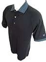 Mens Lyle & Scott Silver Eagle 100% Cotton Navy short sleeve Polo Golf Shirt Top