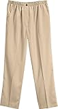 Microfiber Twill Mock Fly Pull-On Pant
