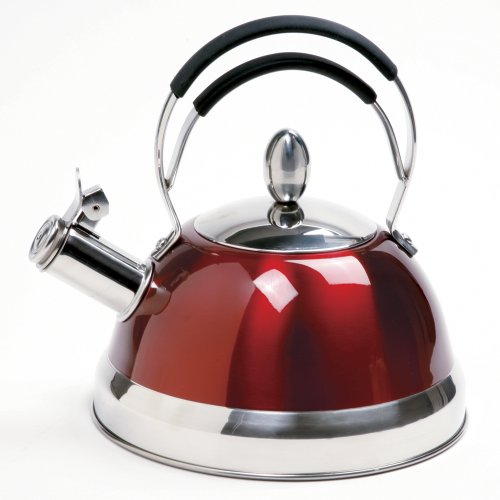 "Norpro Whistling Teakettle, Red" "Norpro Whistling Teakettle, Red"