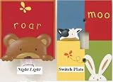 Peek A Boo Friends Night Light and Switch Plate