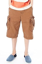 Pure Cotton Adjustable Waist Cargo Shorts