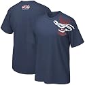 Nike 2010 Winter Olympics Team USA Hockey Navy Blue Tattoo Ribbon T-shirt