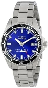 Invicta Women's 15136SYB Pro Diver Blue Dial Stainless Steel Watch with Impact Case