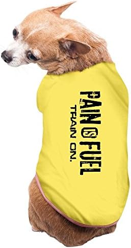 Jade Fashion Pain Is Fuel Train On Poster Dog Pets Costumes Yellow Size L