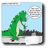 Rich Diesslins Funny General - Editorial Cartoons - 9-11 Godzilla - Mouse Pads