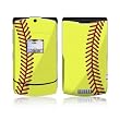 Softball Design Protective Skin Decal Sticker for Motorola RAZR V3xx Cell Phones