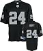 Michael Huff Black Reebok NFL Premier Oakland Raiders Jersey - Medium
