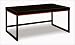 Furniture FX Scottsdale Coffee Table Set in Black and Red Scottsdale Accent Set