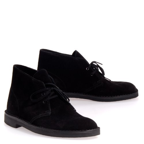 CLARKS Bushacre 2 Black Boots Cowboy Shoes Mens SZ 7