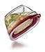 Rubbermaid Easy Find Lids Glass Food Storage Container, 2.5 Cup, Racer Red