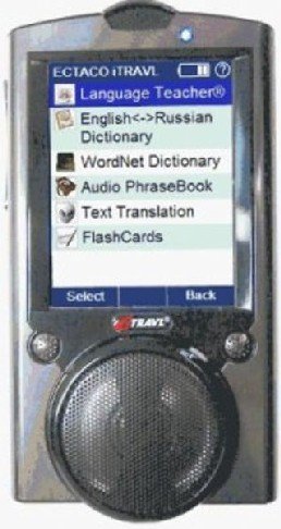 Ectaco NTL-2CZ iTRAVL English-Czech Talking 2-way Language Communicator Dictionary Black
