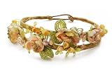 Michal Negrin Vintage Inspired Flower Tiara Made of Swarovski Crystals; Feminine and elegant - Special Ordered and Shipped by Genuvo within 2 to 3 Weeks