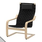 Småland Böna IKEA - POÄNG Chair, birch veneer, webbing black