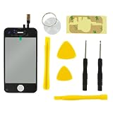 Replacement Apple Iphone 3gs Cracked Lcd Glass Digitizer Touch Surface Screen Cover Replacement Part + Tools + Guide ( Not for Iphone 3g )
