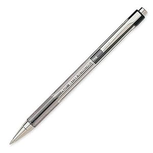 Better Ballpoint Pen, Retractable, Ribbed Grip, Fine, .5mm, Black Ink, Dozen PIL30000