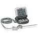 Polder Digital In-Oven Thermometer/Timer, Graphite