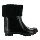 F41 Ladies Black Ankle Cardi Wellington Boots Sizes 3-8