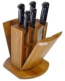Richardsons Lazer Professional Bamboo Knife Block and 5 Knives