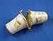 Porcelain China Thimble Needle Case -- Gold Thimble & Thread