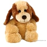 Wärmetier HABIBI Hund sitzend - Kuscheltier für Mikrowelle