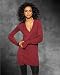 Apparel : Tunic-length V-neck sweater