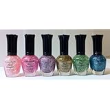 Kleancolor Nail Lacquers 6 Colors - Set 3 (Glitters)