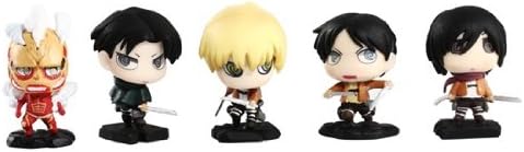 Get Anime Attack on Titan PVC & ABS Mini Figure 5-piece Set