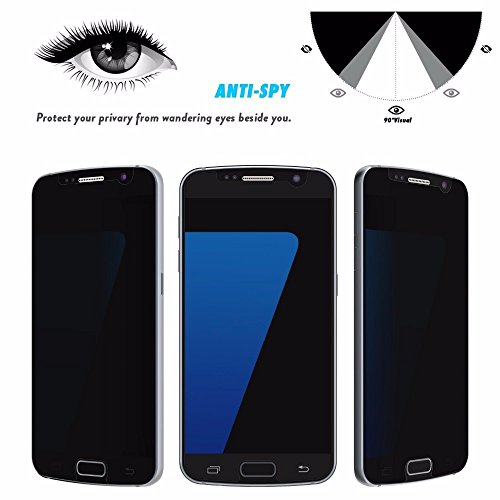 Galaxy S7 Tempered Glass Privacy Screen Protector, IXIR [9H Extreme Hardness] Tempered Glass Screen Protector {Full HD} for Galaxy S7