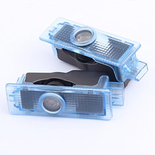 AutoERA Unfading Chips Metal Alloy Enclosure Logo Projector Ghost Shadow Car Door Courtesy Step LED Lights for BMW (1 pair)