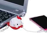 ハローキティ 4コネクタ付き USB巻き取り式充電器 KT409 派