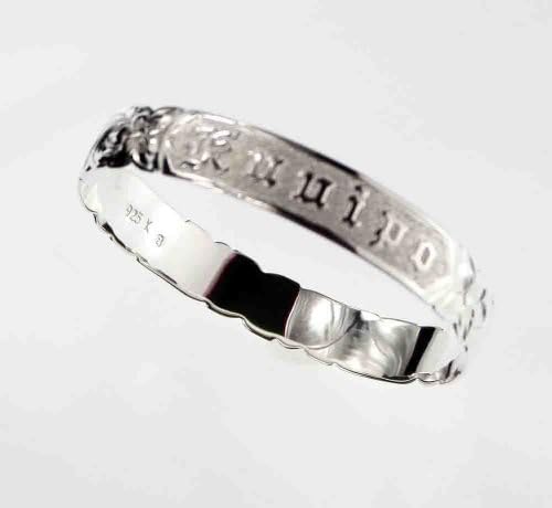 Kuuipo Sweetheart Bangle One Tone, 9IN, 12mm Silver