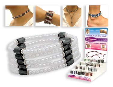 Click here to buy Pearl Bella Diverso Magnetic Hematite 33 Beaded Strand! Anklet, Necklace, Bracelet + More!.