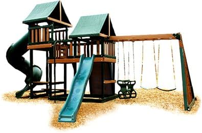 Monkey Playsystem Swing Set Green Package #3