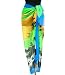 Pareo Beach Wrap Green Blue Sarong Beach Design 42"x60"