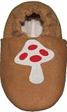 Tibet PLATEAU soft soled infant full grain leather baby shoes mushroom
