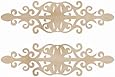 Wood Flourishes-Ornate Plates 2/Pkg