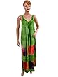 Green Hippie Tie Dye Bohemian Style Long Dresses for Women