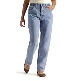 Lee Women's Petite Side Elastic Stretch Jean - Bleach - 350-6185e