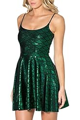 Silk General Print Mermaid Pleated Mini Dress 