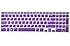Silicone Laptop Keyboard Cover Skin Protector for Dell Inspiron New 15R N5110 M5110 M511R Us Layout (Purple Semitransparent)