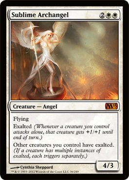 Magic: the Gathering - Sublime Archangel (36) - Magic 2013 On Sale